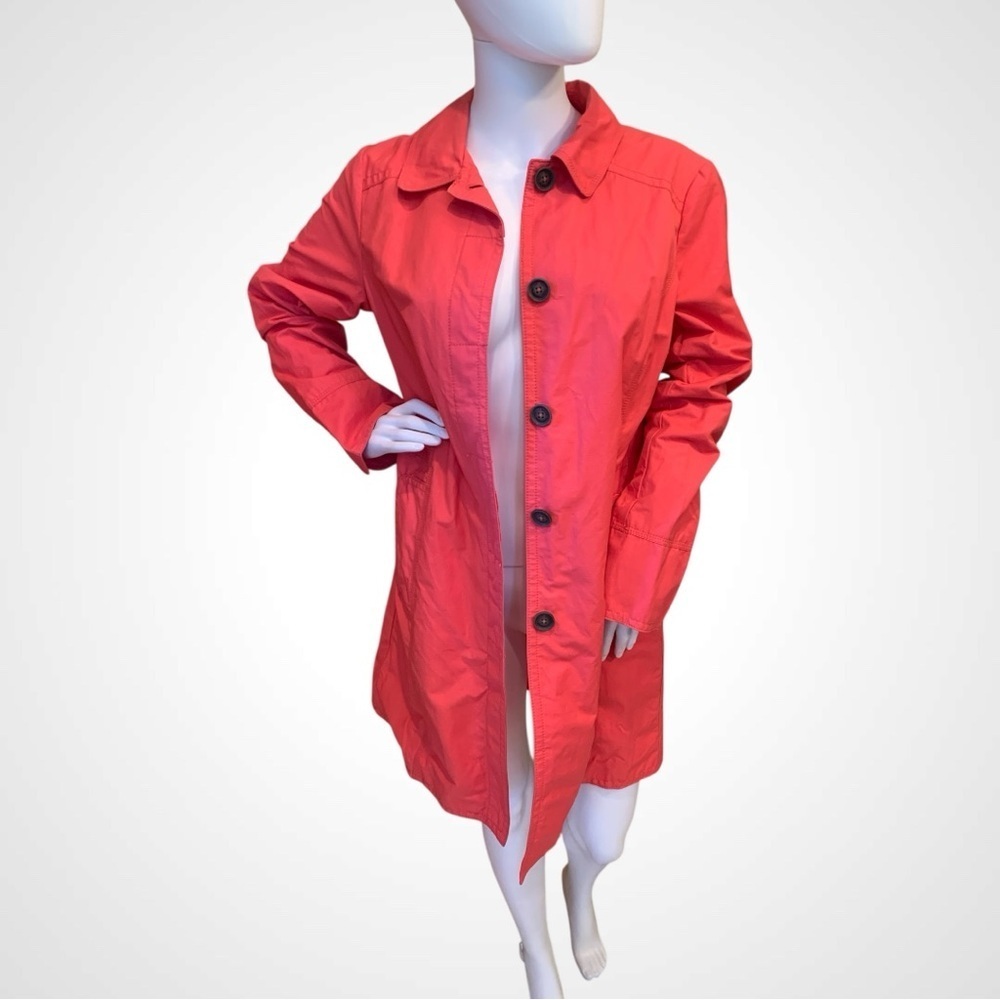 Eddie Bauer Coral Trench Coat Water-Resistant Classic - Picture 3 of 10